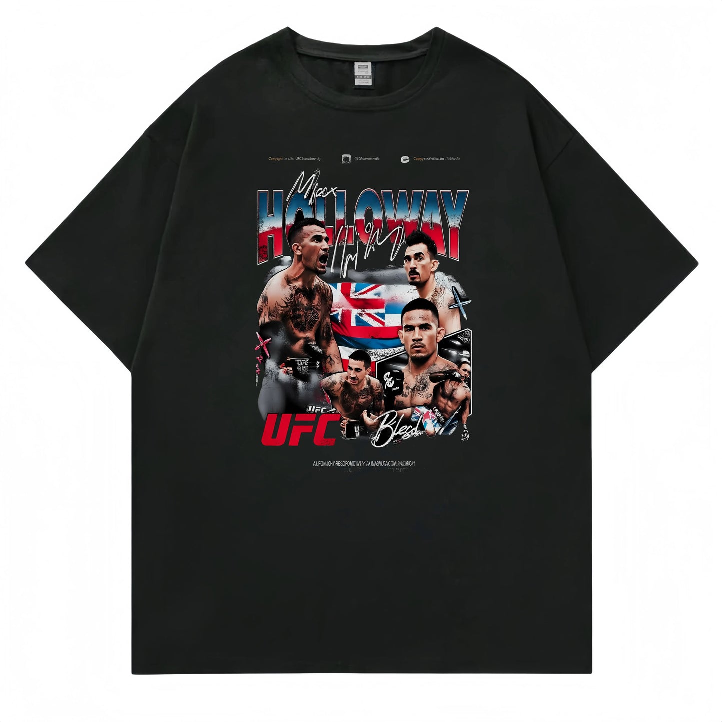 Men's Casual T Shirt with Sports Fighter Graphic Print for Outdoor Activities Fashionable Graphic Tee for Men