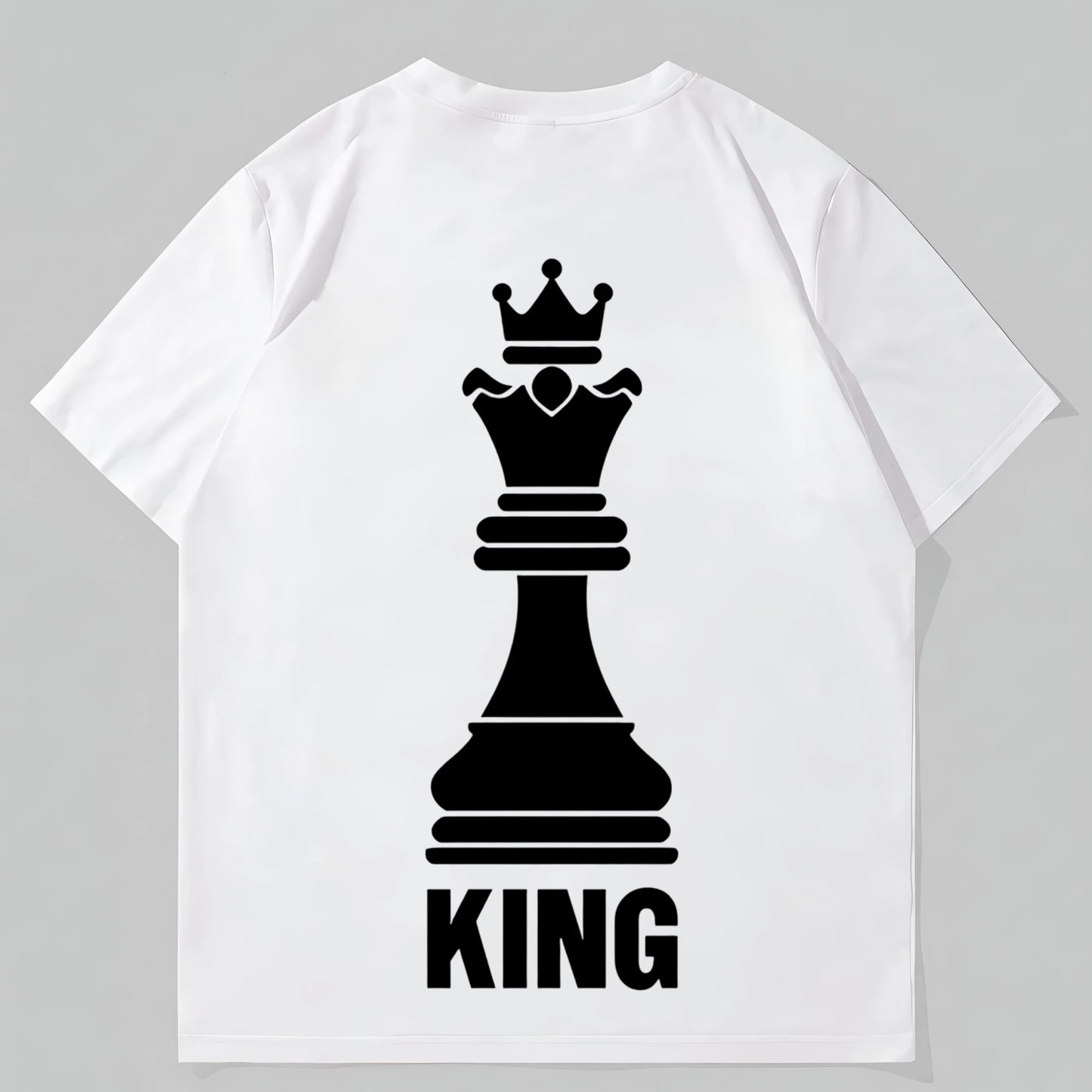 Trendy T-Shirt For Man Men's Casual T-Shirt Chess King Design Daily Wear