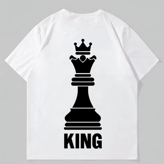Trendy T-Shirt For Man Men's Casual T-Shirt Chess King Design Daily Wear