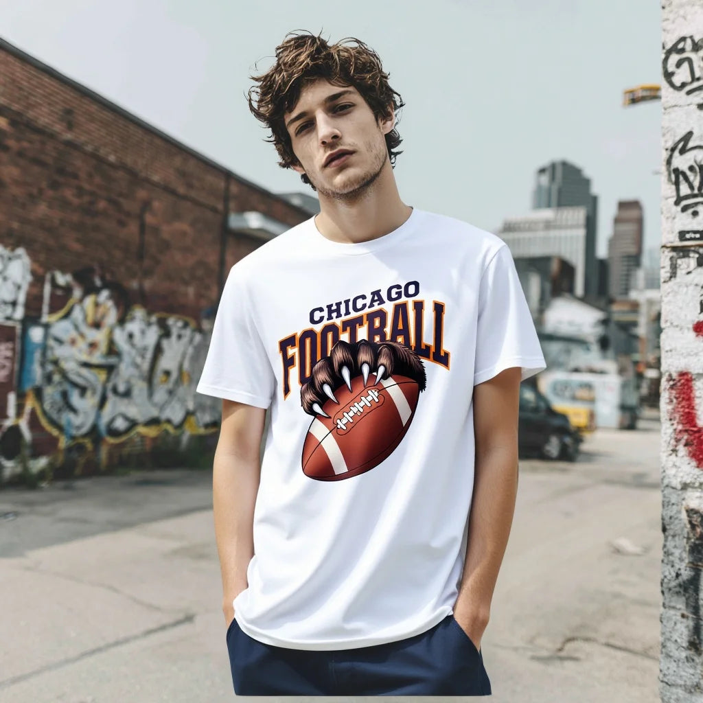 Men's Casual T Shirt City Sports Graphic Print Tee Urban Streetwear Fashionable Graphic Tee for Men