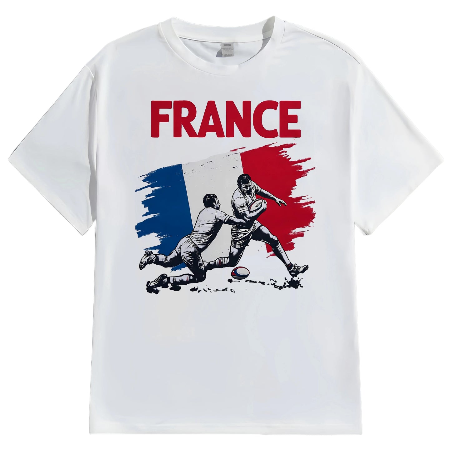 Men's Casual T Shirt France Flag Graphic Print Sports Fan Wear Outdoor Activities Fashionable Graphic Tee for Men