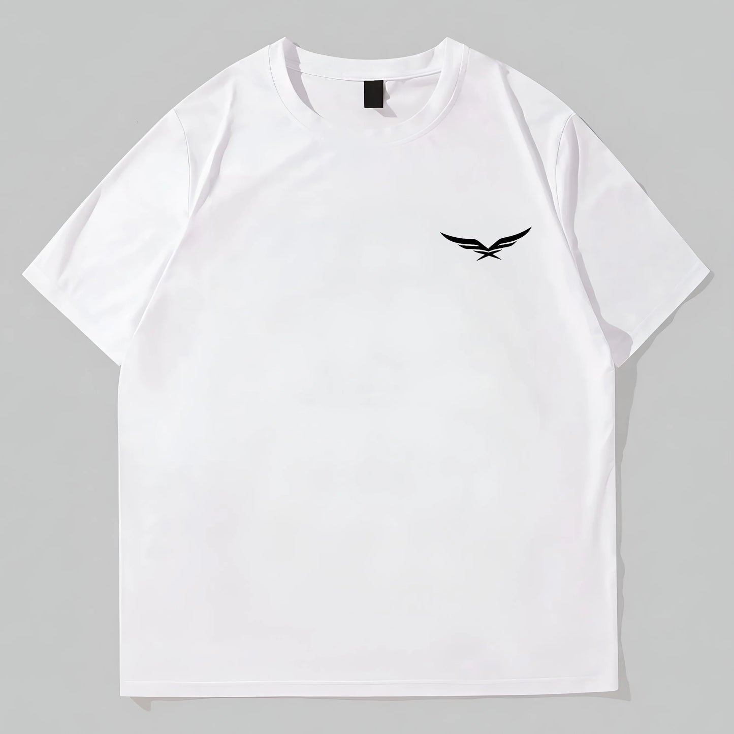 Trendy T-Shirt For Man Men's Casual T-Shirt with Eagle Embroidery for Daily Wear