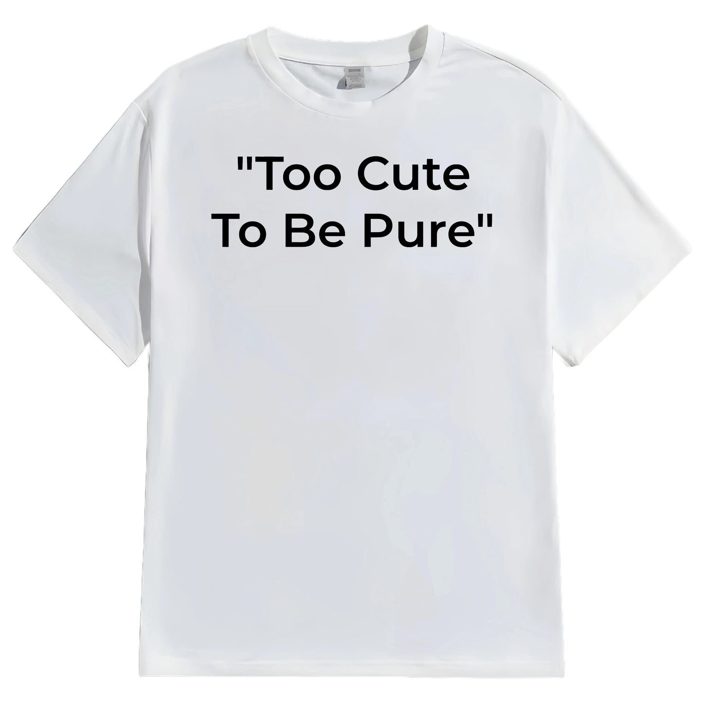 Modern Print Short Sleeve T-Shirt Regular Length Casual Style Women's Top Fashionable Comfortable Cotton Tee