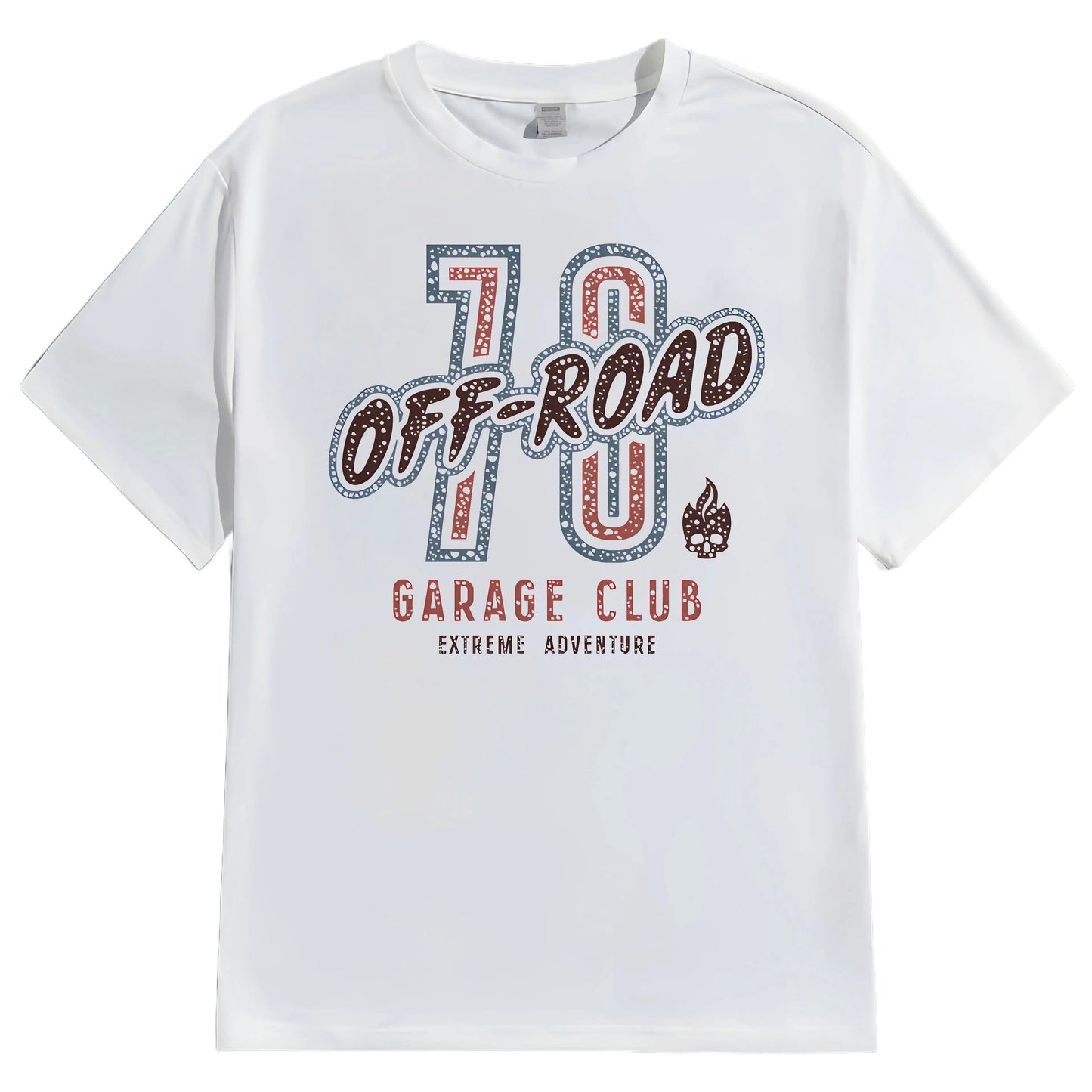 Casual Round Neck Short Sleeve T-Shirt Regular Fit Print Comfortable Breathable Men's Top Wear for Daily Use