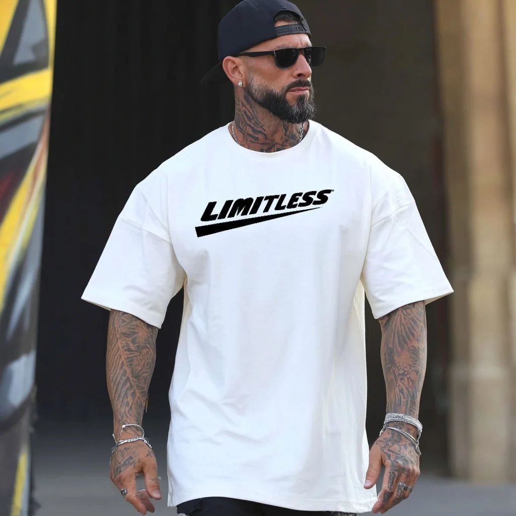 Trendy Tees For Man Casual T-Shirt Simple Letter Print Streetwear Daily Wear