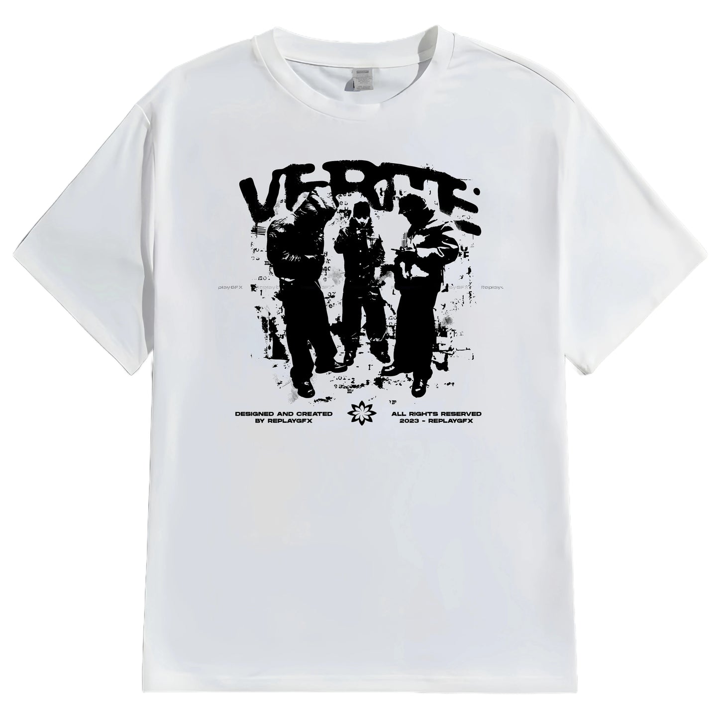 Casual Round Neck Short Sleeve T-Shirt Regular Fit Print Comfortable Men's Top Fashion Streetwear