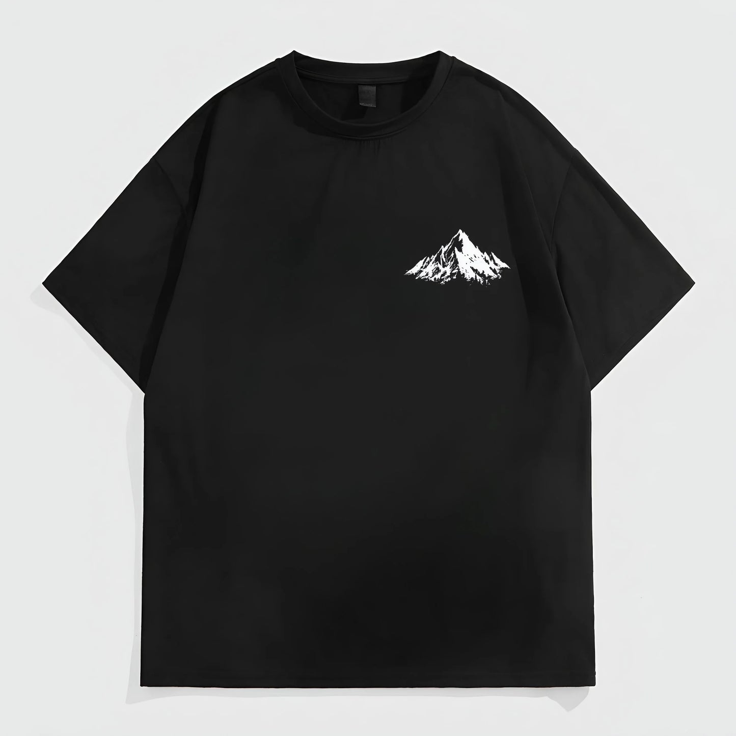 Fashion Tees for Summer Men's Casual T-Shirt Mountain Print Outdoor Sports Wear