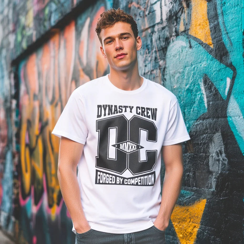 Casual Round Neck Short Sleeve T-Shirt Regular Fit Print Comfortable Breathable Men's Top Wear for Daily Use