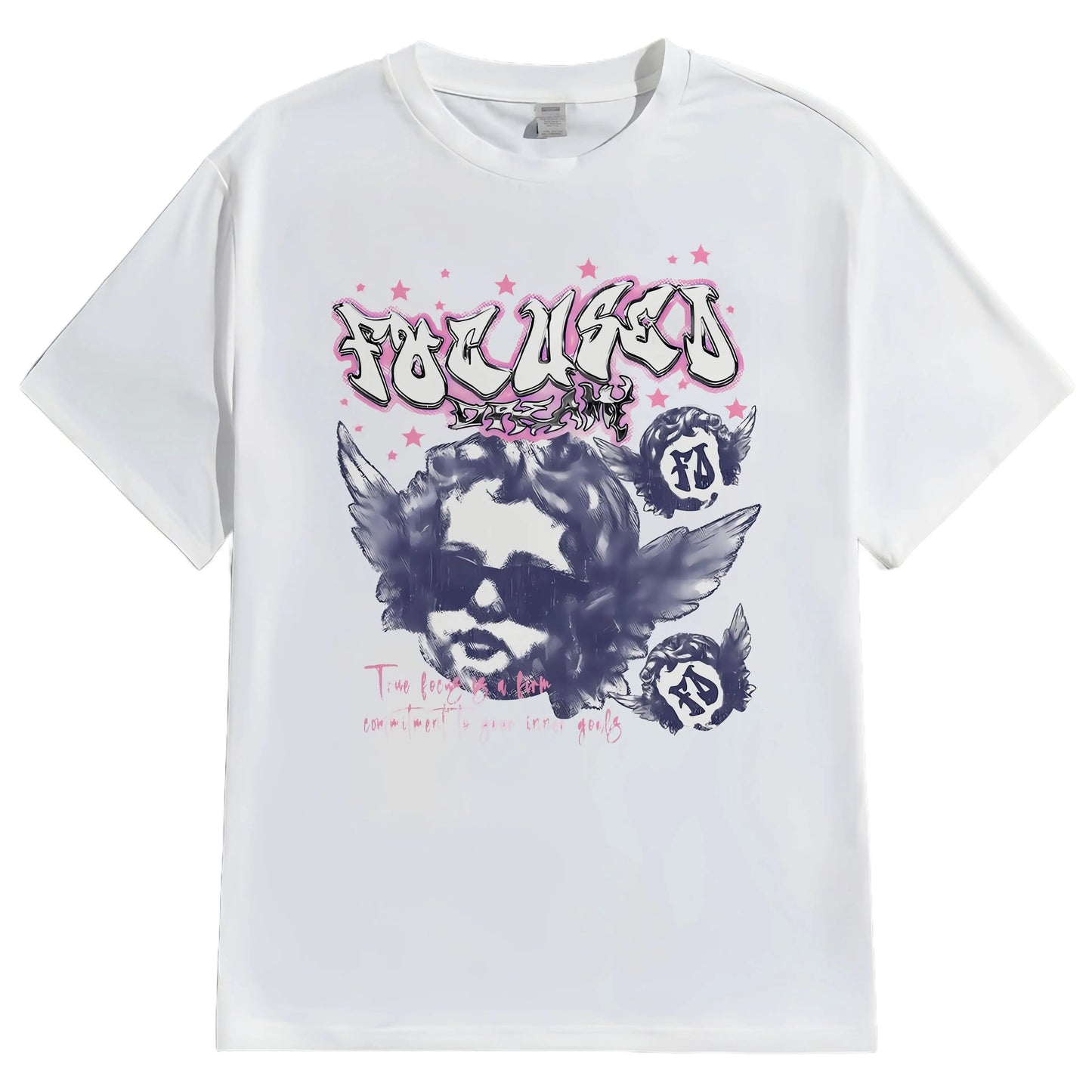 Casual Round Neck Short Sleeve T-Shirt Regular Fit Print Comfortable Breathable Men's Top Wear for Daily Use