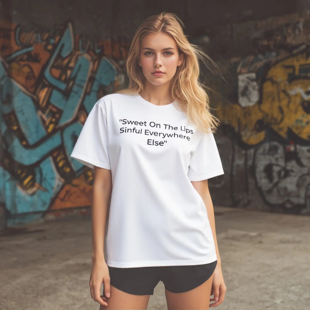 Chic Short Sleeve T-Shirt Regular Fit Casual Style Regular Length Women's Top Fashion Print Trendy Streetwear