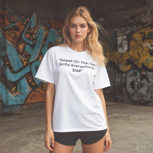 Chic Short Sleeve T-Shirt Regular Fit Casual Style Regular Length Women's Top Fashion Print Trendy Streetwear