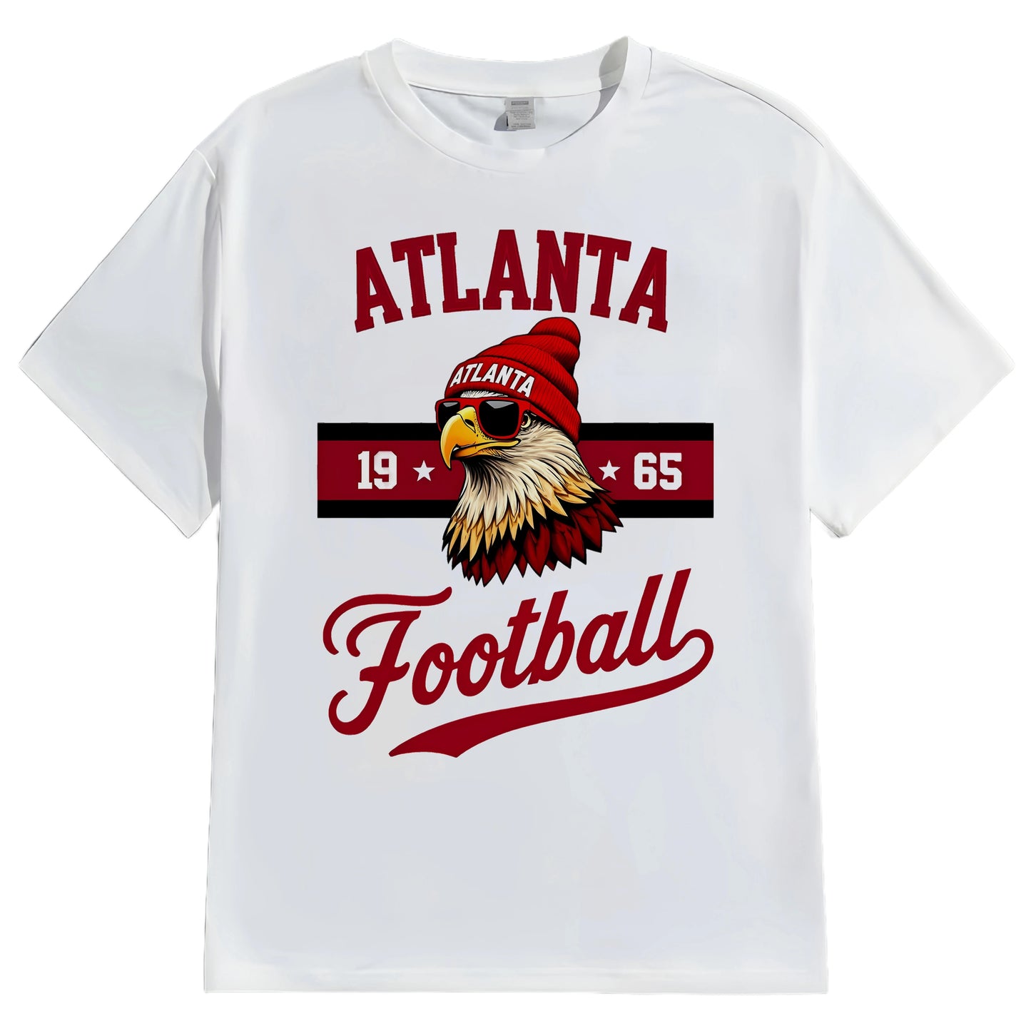 Men's Casual T Shirt Atlanta City Football Graphic Print Outdoor Sports Wear Fashionable Graphic Tee for Men