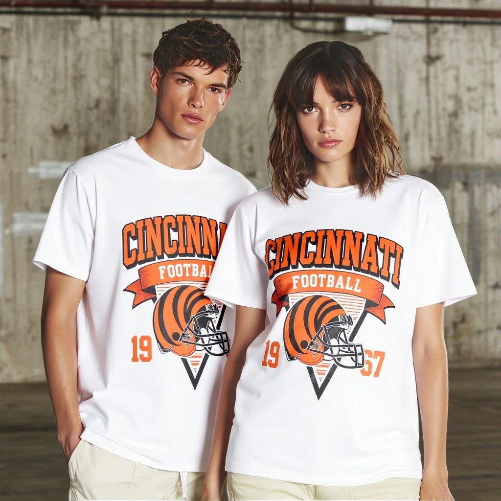 Causal T Shirt with City Name and Sports Ball Graphic for Daily Wear Graphic Tee For Summer 2025