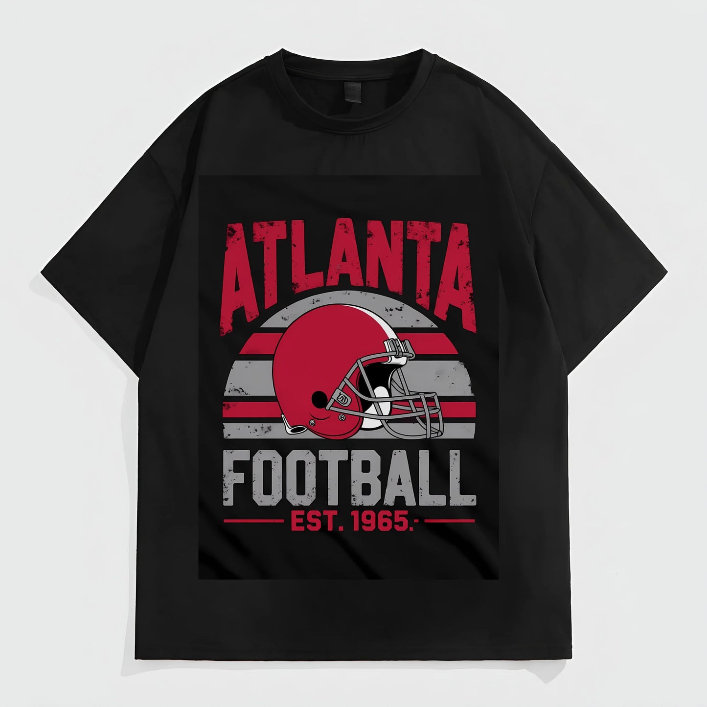 Men's Casual T-Shirt Retro City Football Graphic Print Sports Fan Wear Fashion Tees 2025