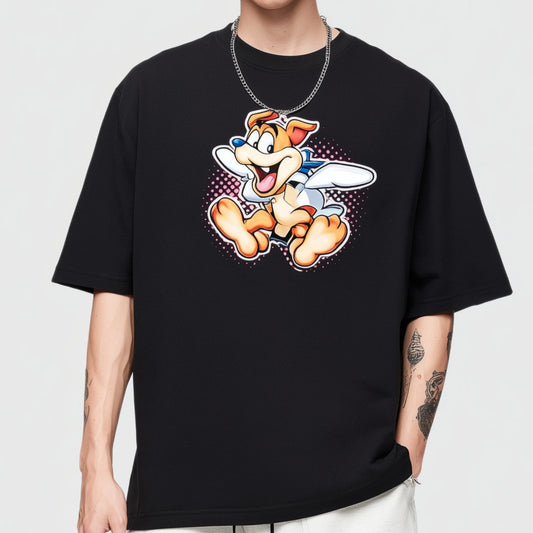 Trendy T-shirt For Man Casual T-Shirt with Cartoon Character Print for Daily Wear