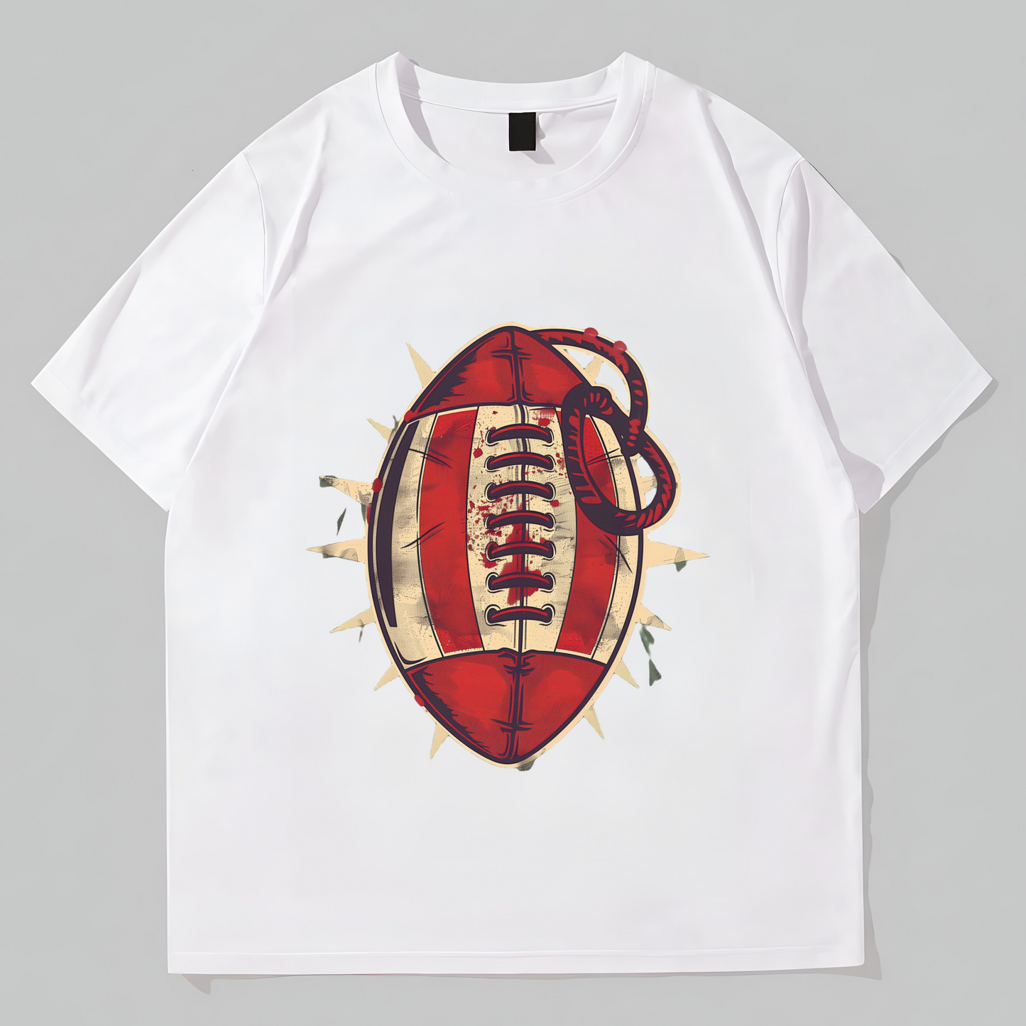 NFL Trendy Tees For Men Printed Football Graphic T-Shirts Men Short Sleeve Cotton Graphic Men's Tshirt