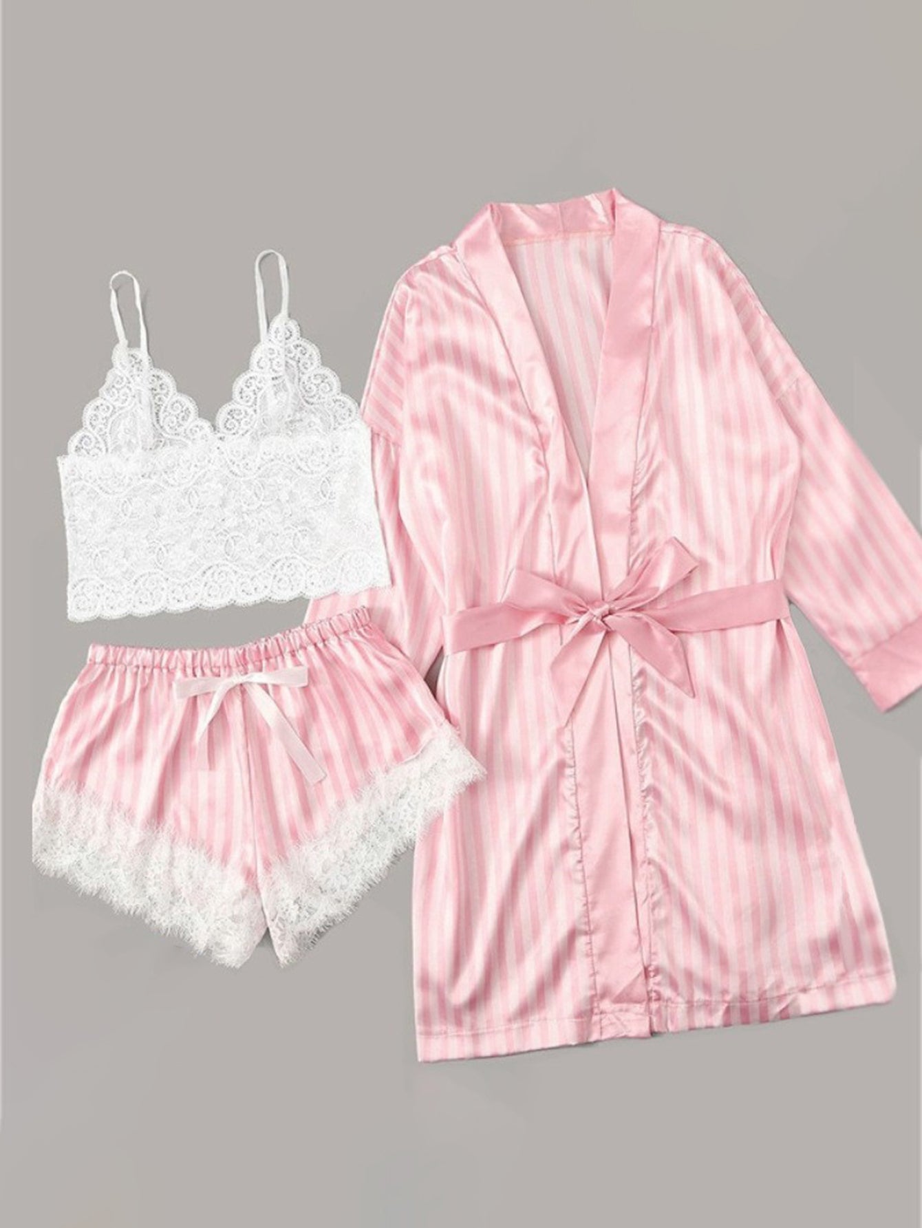 Women's Sexy Lingerie Autumn Winter 2025 Seductive Elegant Lace Striped Long Sleeve Sweetheart Neck Sexy Lingerie