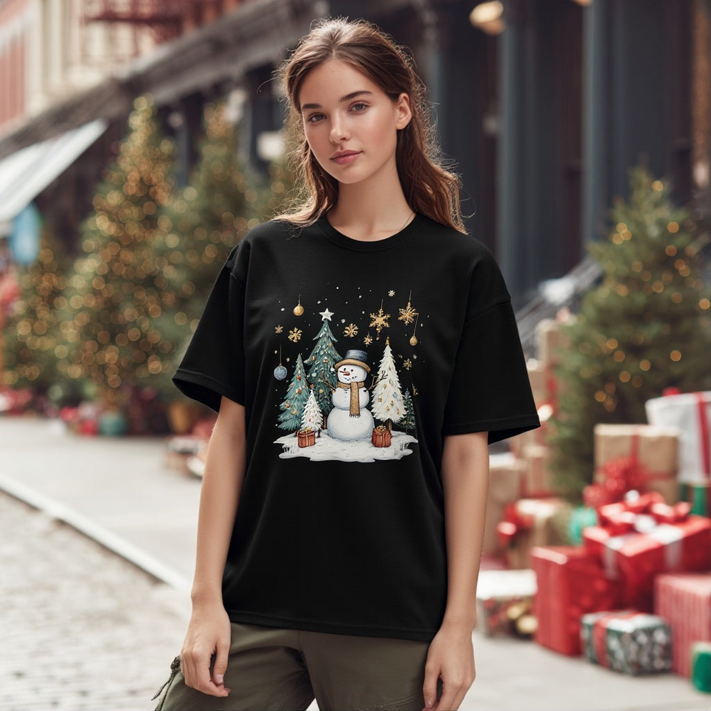 Casual Regular-Length Short-Sleeve T-Shirt Chic Style Women's Top Comfortable Fit Fashionable Basic Color Options