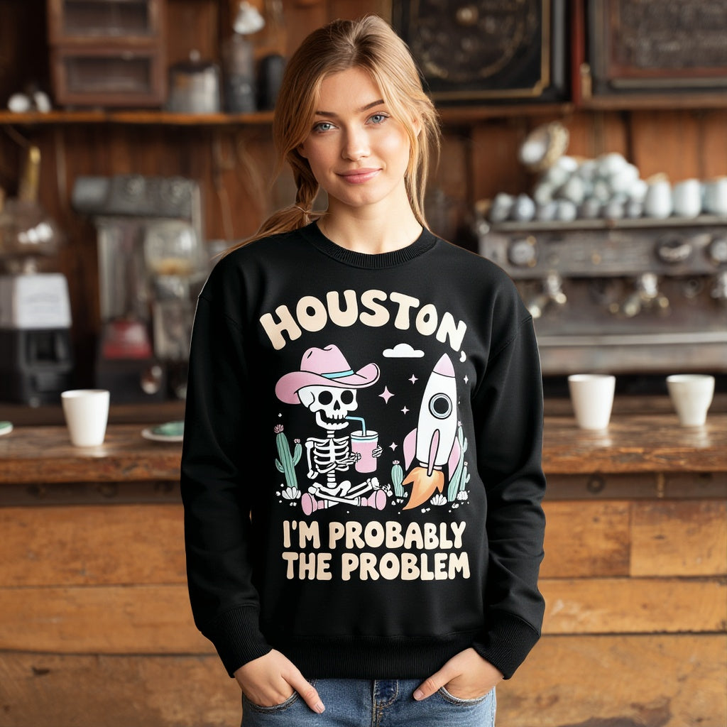 Casual Fit Hoodie Straight Sleeve Style Women's Sweatshirt Comfortable Loose Long Sleeve Crew Neck Pullover Top