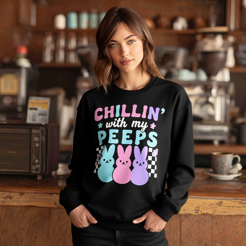 Casual Fit Hoodie Straight Sleeve Style Women's Sweatshirt Comfortable Loose Long Sleeve Crew Neck Pullover Top