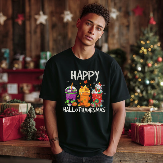 Loose Fit Short Sleeve Round Neck Casual T-Shirt Style Comfortable Breathable Men's Top Fashion Streetwear