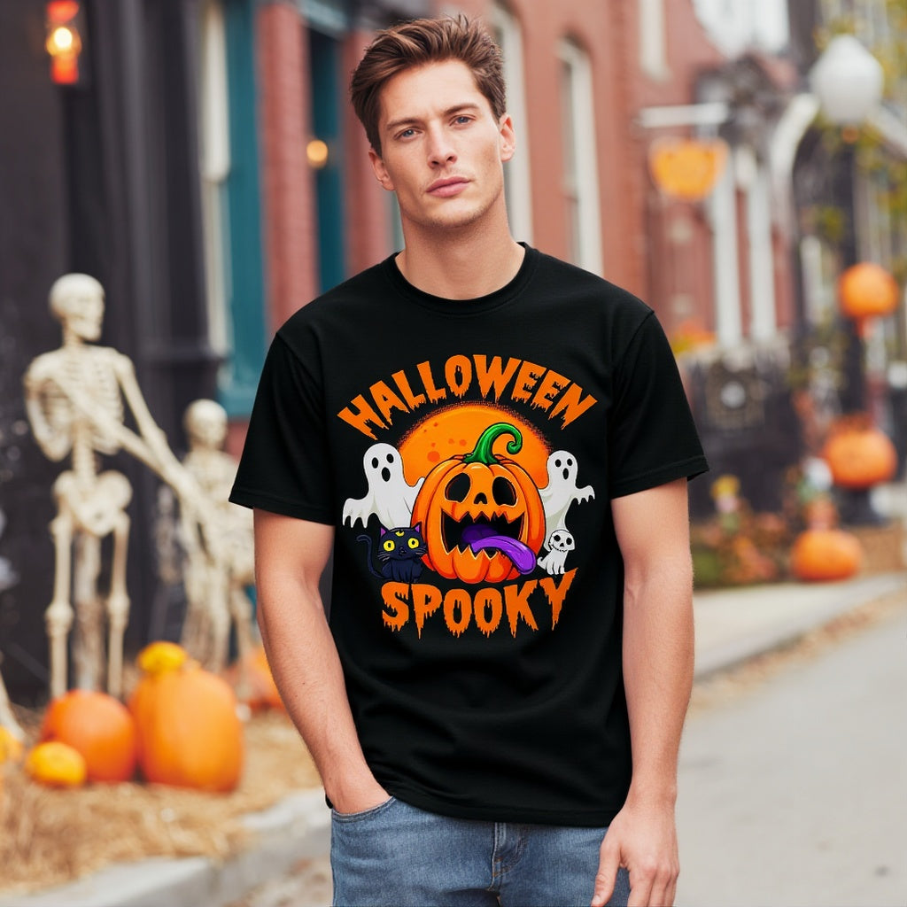 Loose Fit Short Sleeve Round Neck Casual T-Shirt Style Comfortable Breathable Men's Top Fashion Streetwear