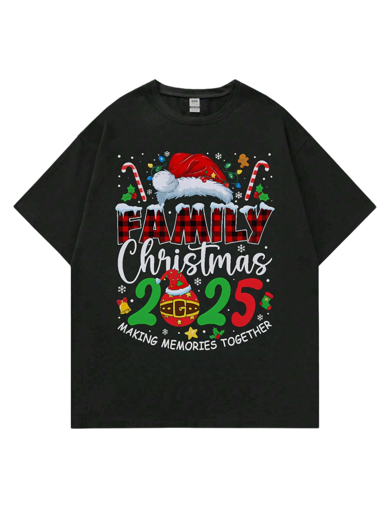 Loose Fit Short Sleeve Round Neck Casual T-Shirt Style Comfortable Breathable Men's Top Fashion Streetwear