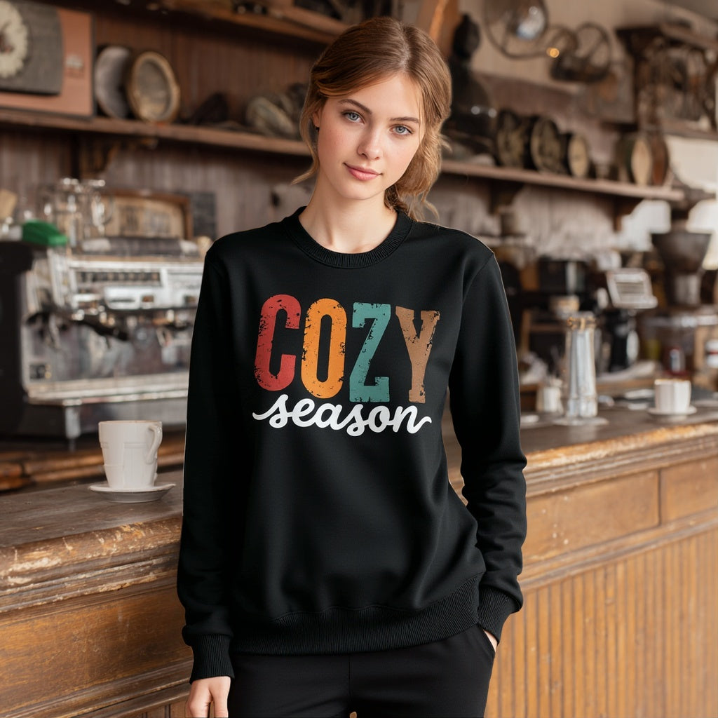 Casual Fit Hoodie Straight Sleeve Style Women's Sweatshirt Comfortable Loose Long Sleeve Crew Neck Pullover Top