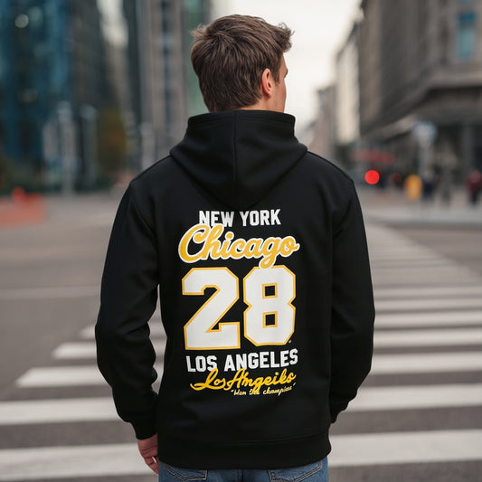 Long Sleeve Casual Knitwear Hoodies Men's Fashion Top Wear Comfortable Breathable Street Style Clothing