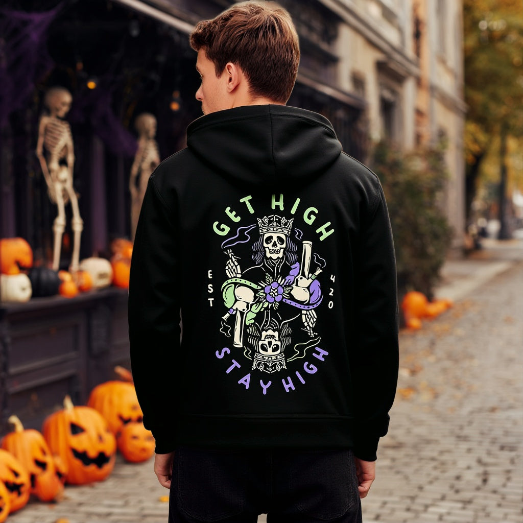 Long Sleeve Casual Knitwear Hoodies Men's Fashion Topwear Comfortable Breathable Streetwear Style Essential Winter Layer