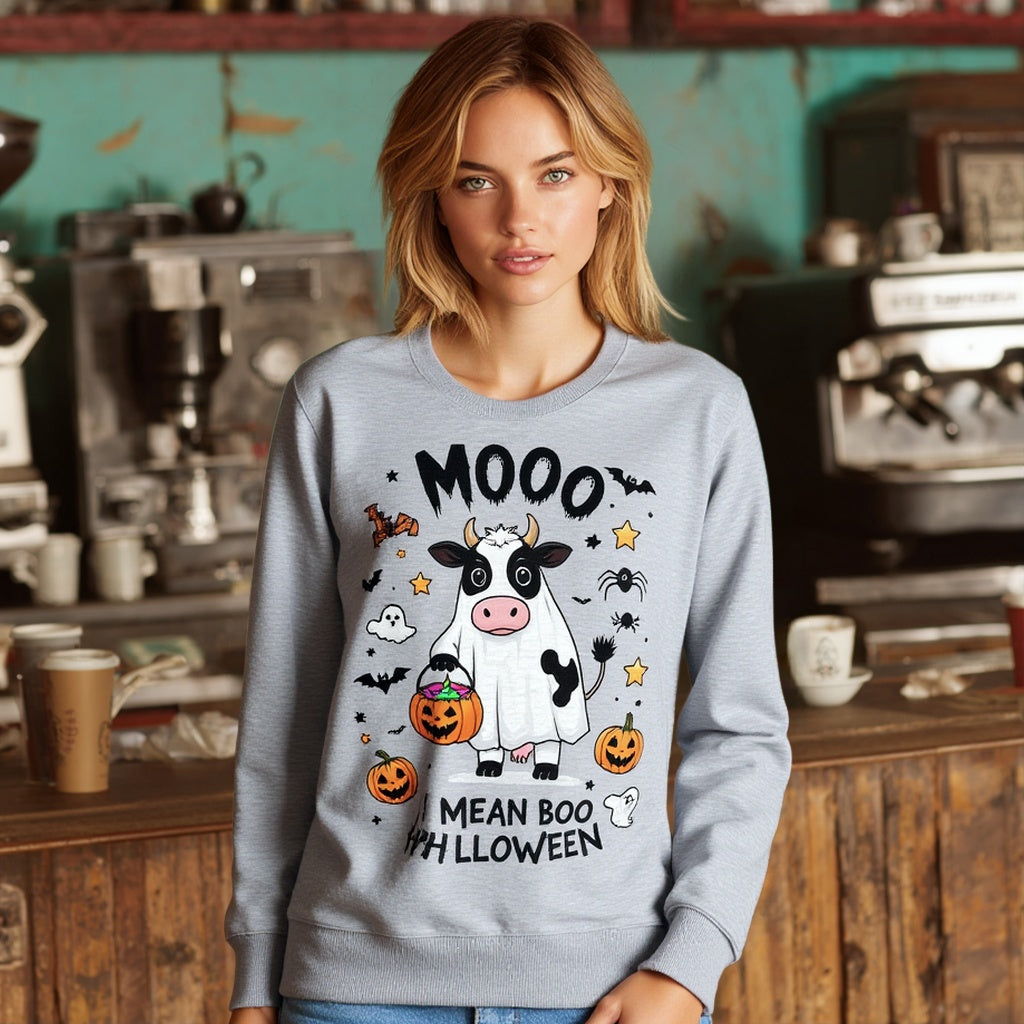 Casual Fit Hoodie Straight Sleeve Style Women's Sweatshirt Comfortable Loose Long Sleeve Crew Neck Pullover Top