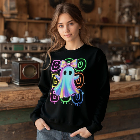 Casual Fit Hoodie Straight Sleeve Style Women's Sweatshirt Comfortable Loose Long Sleeve Crew Neck Pullover Top