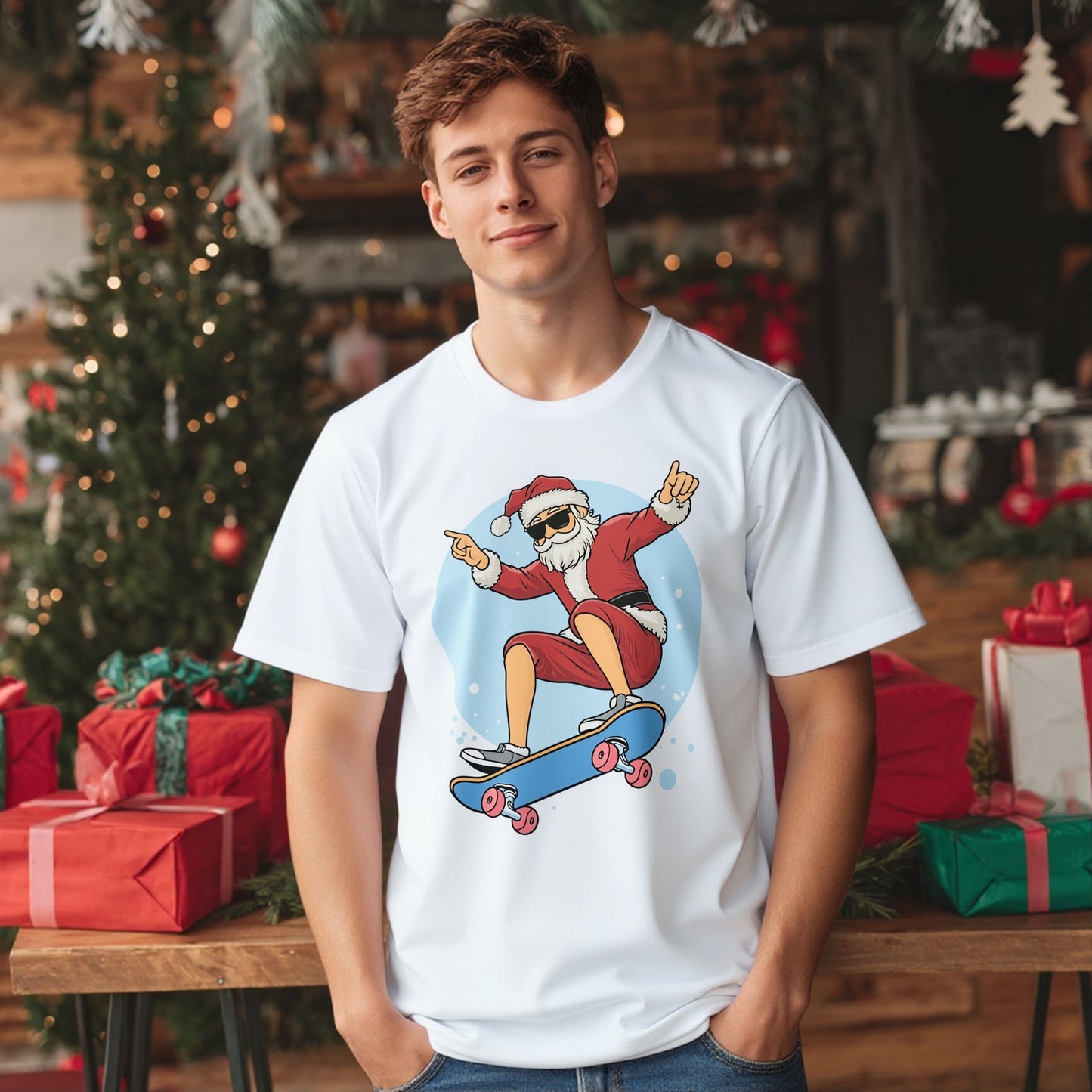 Casual Round Neck Short Sleeve T-Shirt Regular Fit Board Type Men's Fashion Top Wear Comfortable Breathable Basic Style