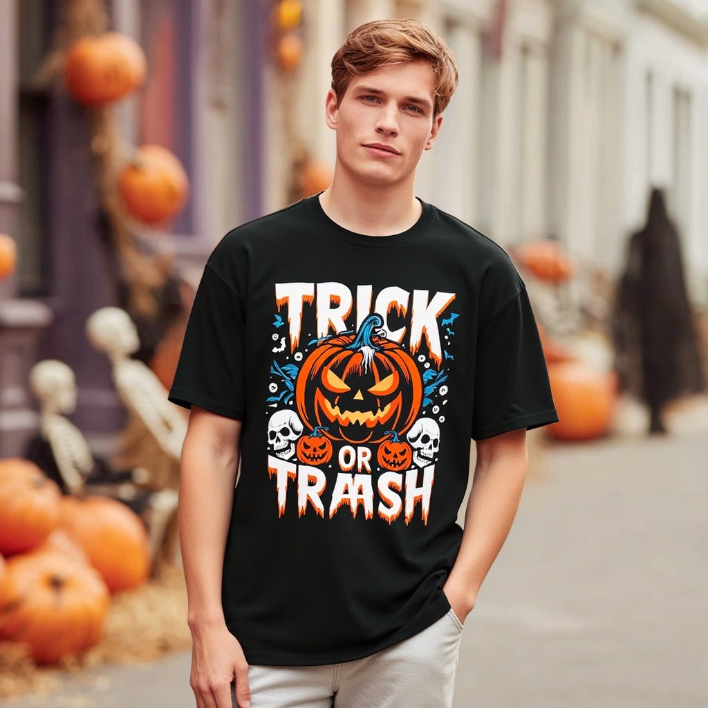 Loose Fit Short Sleeve Round Neck Casual T-Shirt Style Comfortable Breathable Men's Top Fashion Streetwear