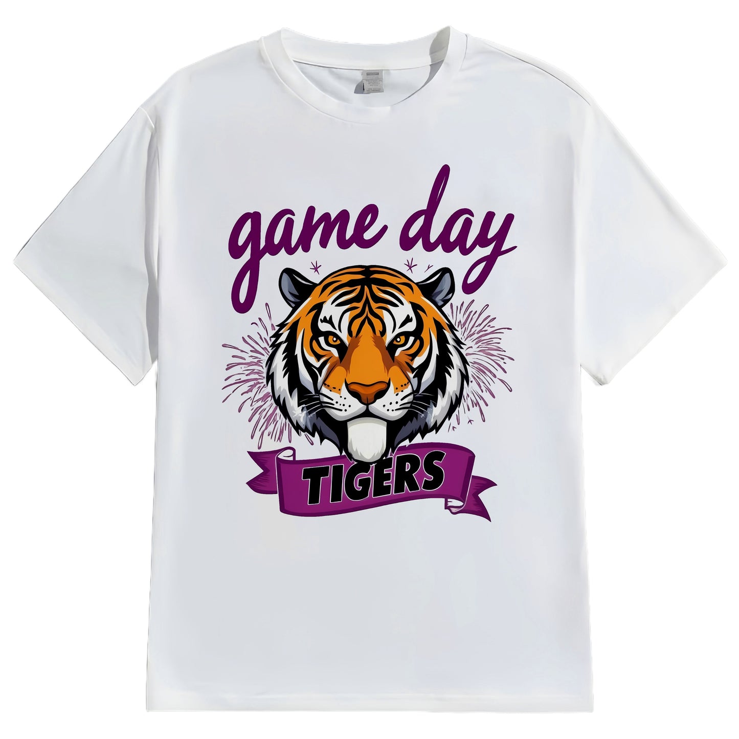 Retro Short Sleeve T-Shirt Regular Length Casual Style Women's Top Comfortable Fit Basic Color Block Design