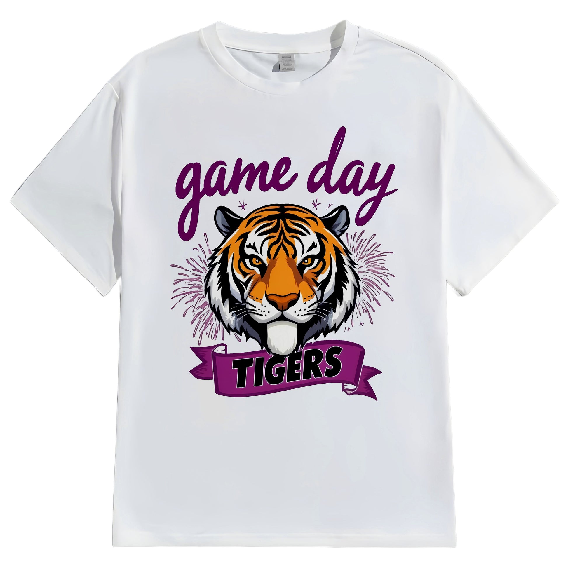 Retro Short Sleeve T-Shirt Regular Length Casual Style Women's Top Comfortable Fit Basic Color Block Design