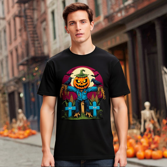 Loose Fit Short Sleeve Round Neck Casual T-Shirt Style Comfortable Breathable Men's Top Fashion Streetwear