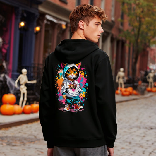 Long Sleeve Casual Knitwear Hoodies Men's Fashion Topwear Comfortable Breathable Streetwear Style Essential Winter Outerwear