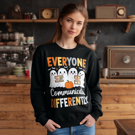 Casual Fit Hoodie Straight Sleeve Style Women's Sweatshirt Comfortable Loose Long Sleeve Crew Neck Pullover Top