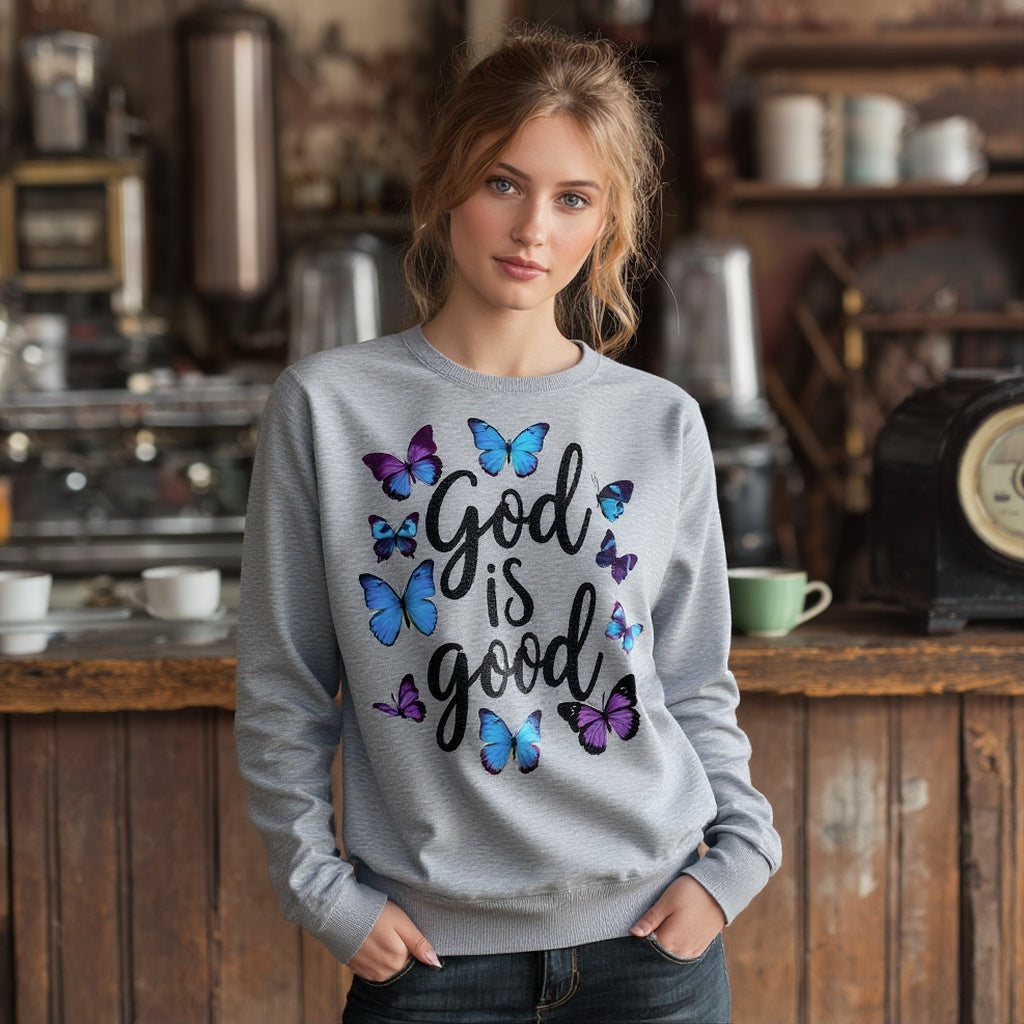 Casual Fit Hoodie Straight Sleeve Style Women's Sweatshirt Comfortable Loose Long Sleeve Crew Neck Pullover Top