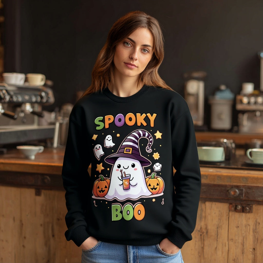 Casual Fit Hoodie Straight Sleeve Style Women's Sweatshirt Comfortable Loose Long Sleeve Crew Neck Pullover Top